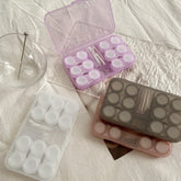 Estuche para lentes de contacto de colores estilo retro frío Ins